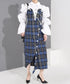 Check Pinafore Dress